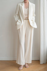 Hellen Leather Belt - Grey